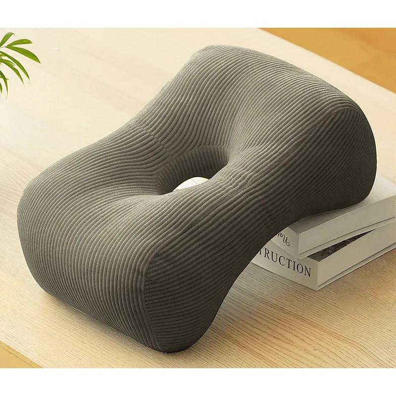 

Подушка для поясницы для беременных женщин, долго сидящих на стуле Подушка для спины в офисе Подушка для талии Подушка для сна Подушка для талии 36x21x14cm серый