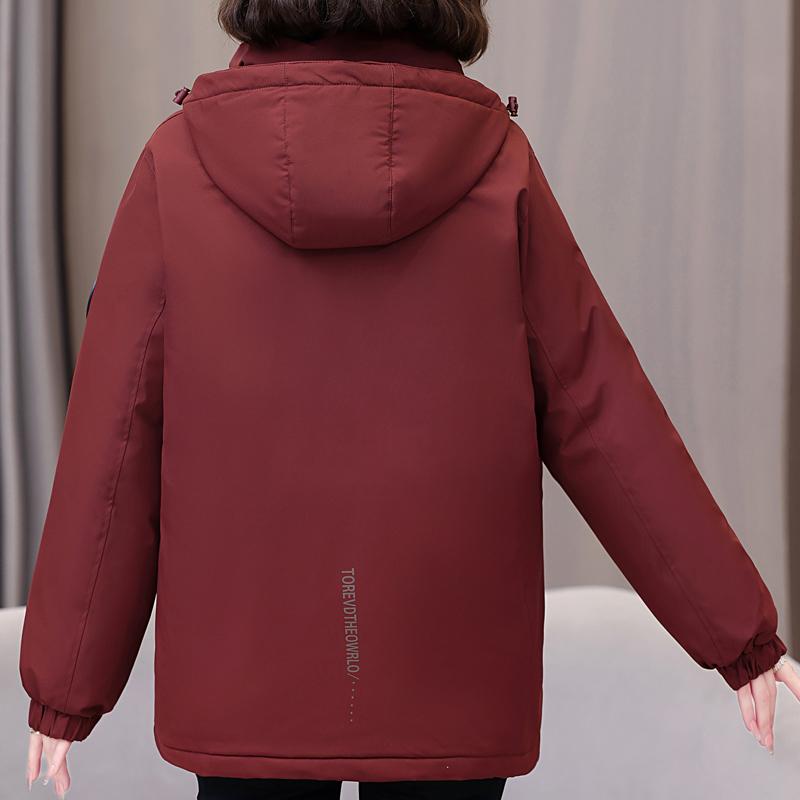Winter Woman Parkas Hooded Thick Warm Outerwears Loose Women's Coats