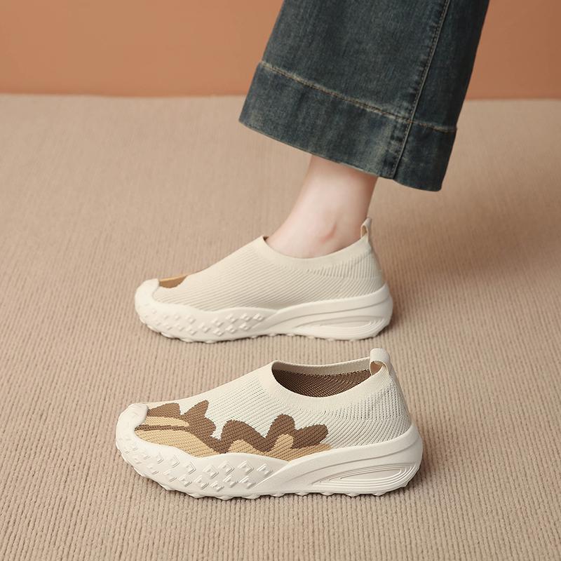 

Fashion CRLAYDK Weave Loafers for Women Comfortable Slip On Work Flats Casual Walking Breathable Ladies Mom Shoes Travel Sneakers 40