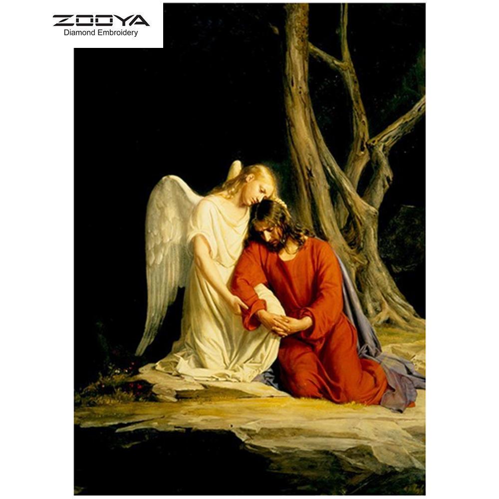 

ЗООЯ DIY 3D Алмазная картина Иисус Вышивка Крестом Ремесло Стежок Домашний декор