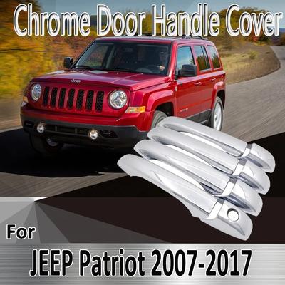 Pro JEEP Patriot Liberty Rusko 2007~2017 2008 2010 Stylingové samolepky Dekorace Chromovaný kryt kliky dveří Úprava Autopříslušenství