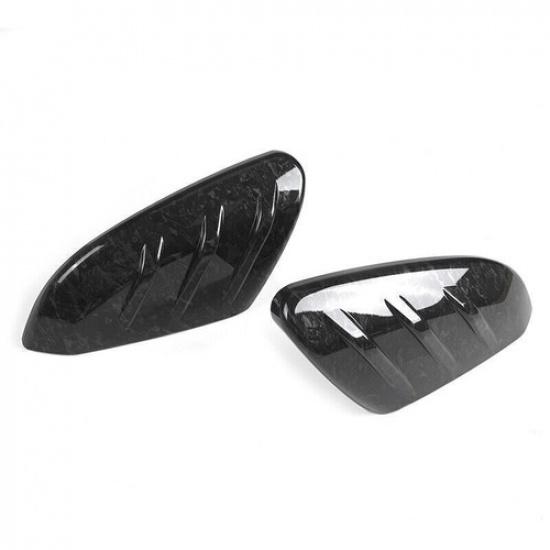 2x For Honda Civic 10TH 2016~2021 Forgen Add On Rearview Mirror Cover Cap Trim