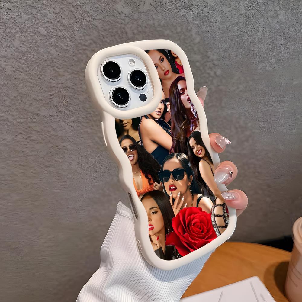 

Fashion Becky G Wavy Edge TPU Mobile Phone Case for iPhone 17 16 15 14 13 12 11 Air Pro Max Plus Colorful Cover iPhone 13 Pro