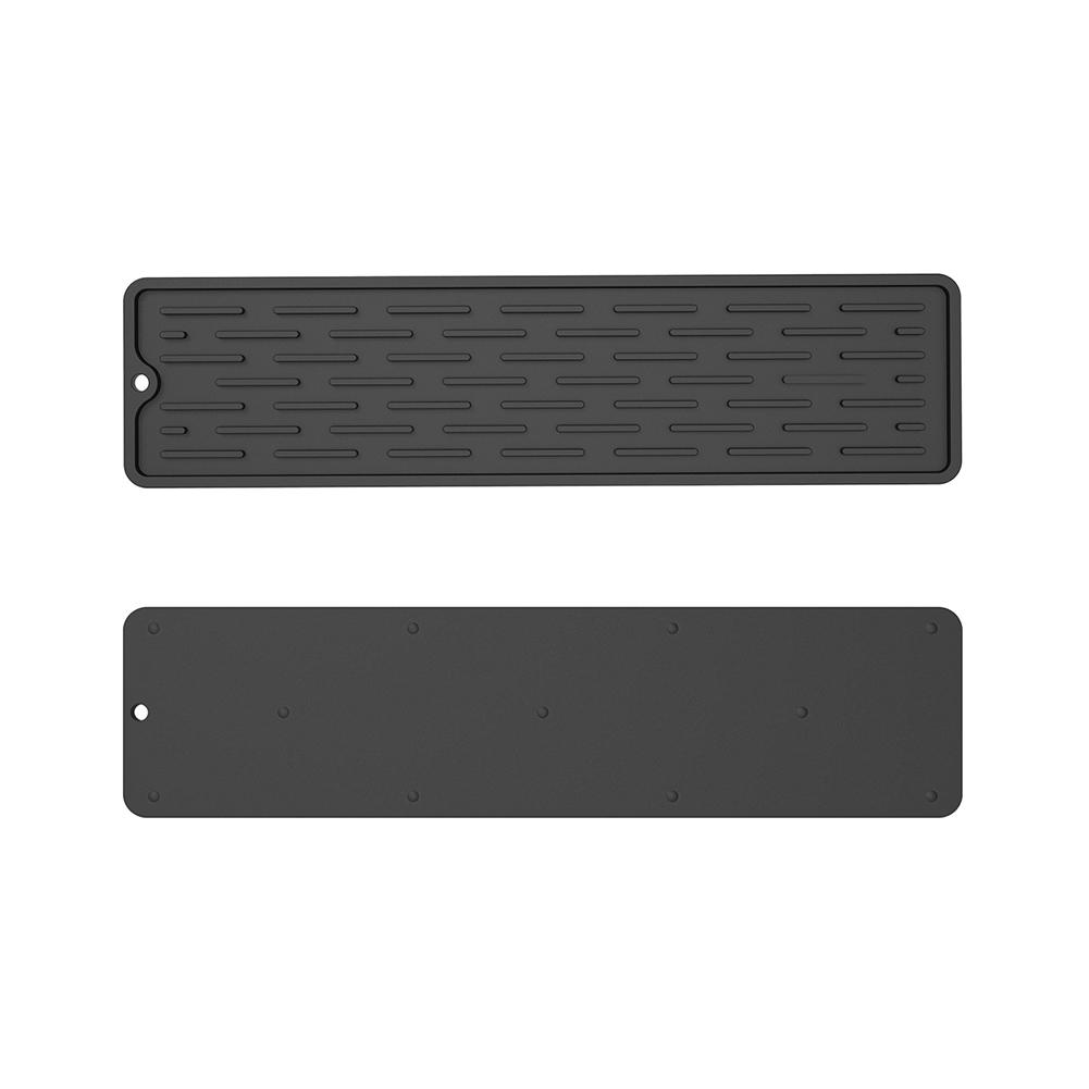 Mata silikonowa do suszenia naczyń, antypoślizgowa, tacka na zlew, mata na blat, organizer, mata ochronna na przybory kuchenne, stojak do przechowywania, przybory kuchenne