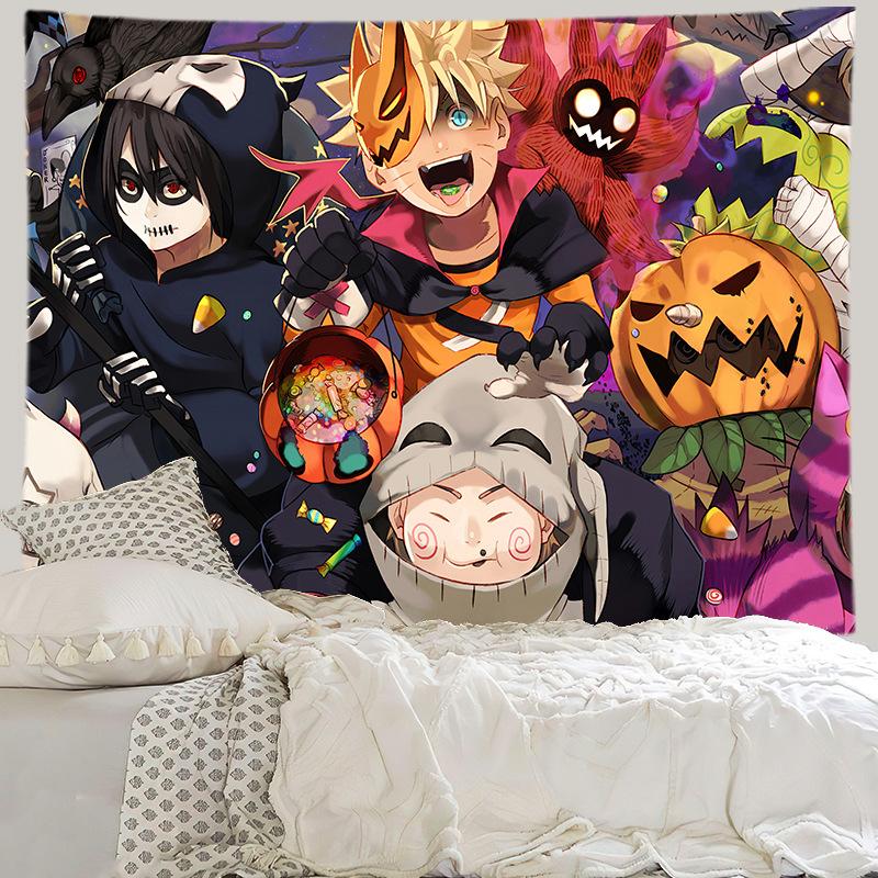 Anime Background Cloth Bedroom Decoration Cloth Living Room Hanging Cloth Printed Wall Cloth Hanging Blanket