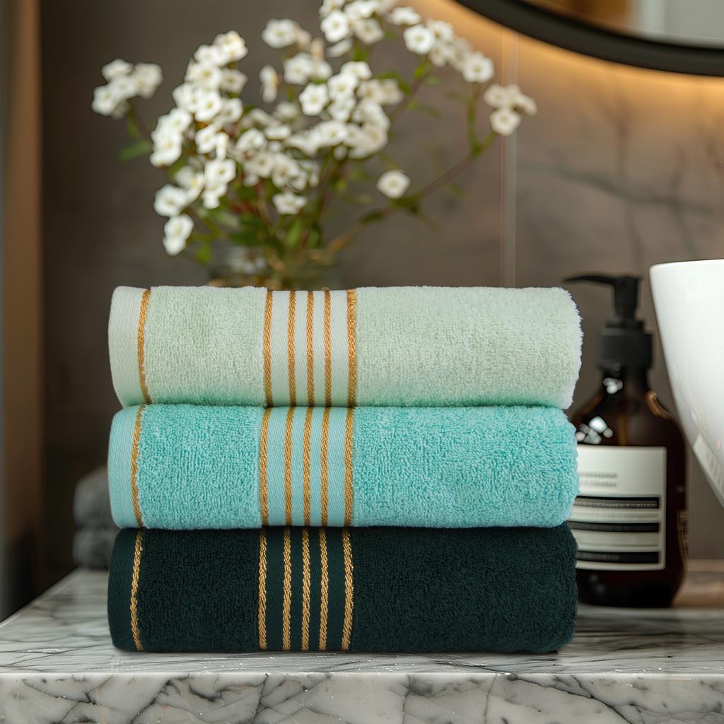 30x50 Cotton TERRY Face Towel, Single-color TIWANO, Mint Color