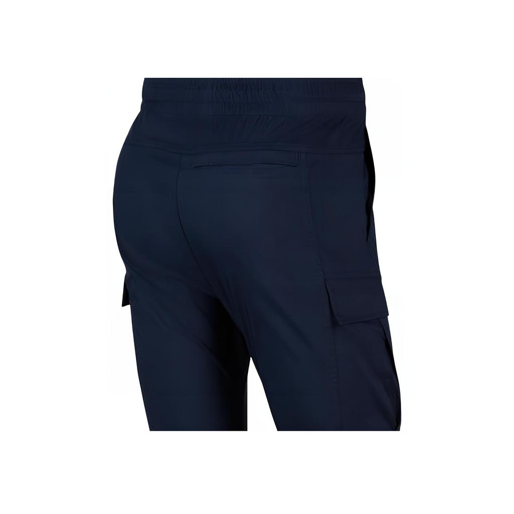 Nike Logo Print Drawstring Straight-Leg Casual Pants Men Bottoms Blue CV9301-451