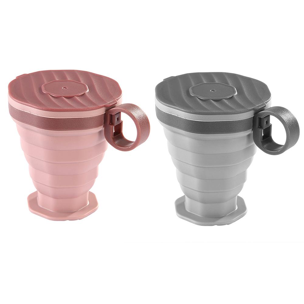 220ml Folding Cup BPA FREE Food Grade Silicone Water Cup Travel Outdoor Camping Portable Telescopic Cup Coffee Cups Drinking Mug