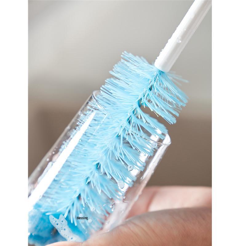 6079 Creative Long Handle Rotating Bottle Brush with Nylon Bristles