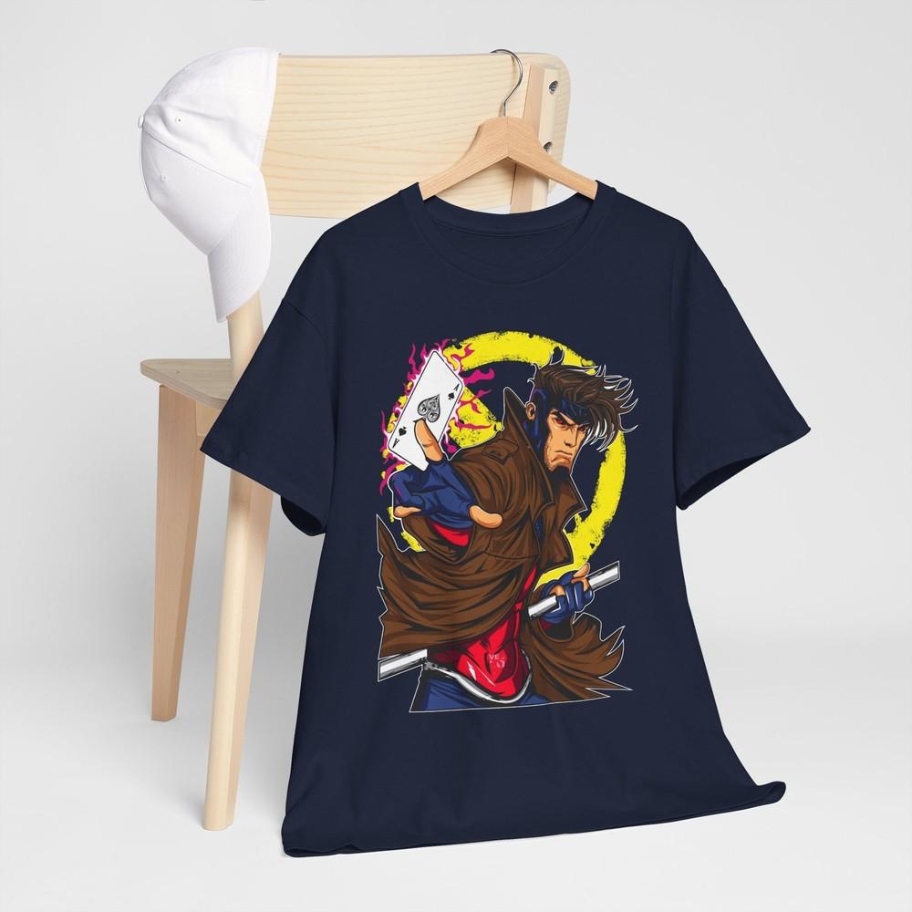 Gambit Card Trick Unisexs XUnisex TShirt Grey Unisex Shirt gift anime M