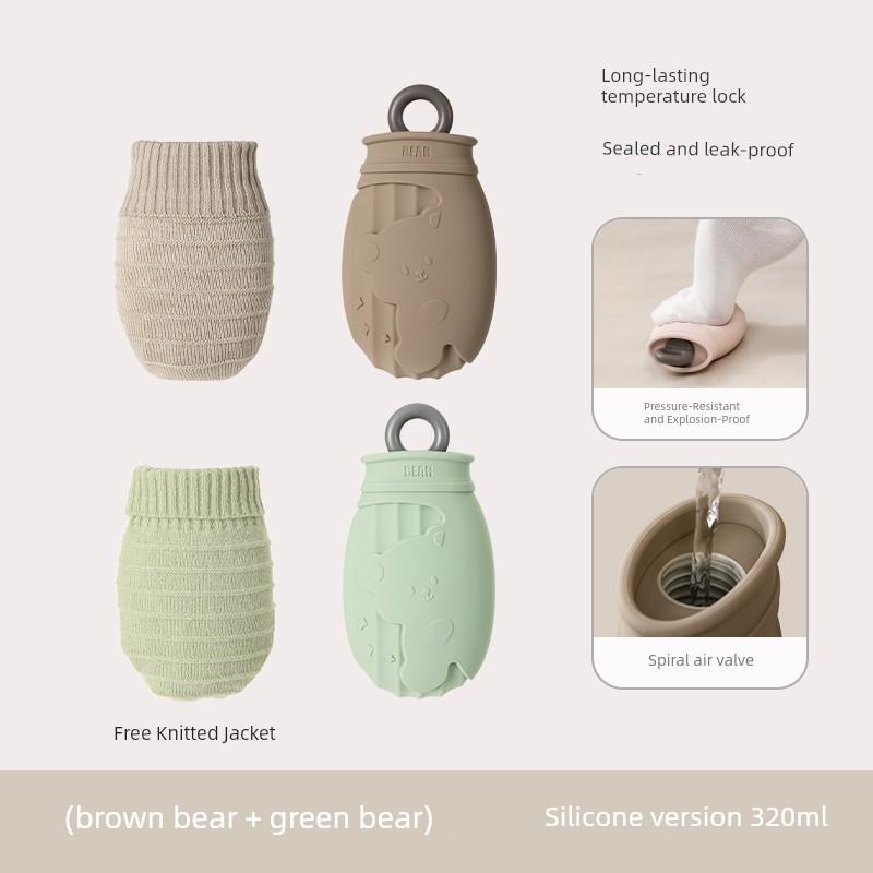 Silicone Hot Water Bottle for Pregnant Women during Childbirth, Small Size, Sealed, Explosion-Proof, Warm Stomach, Protect Neck, Gentle Warmth, Warm