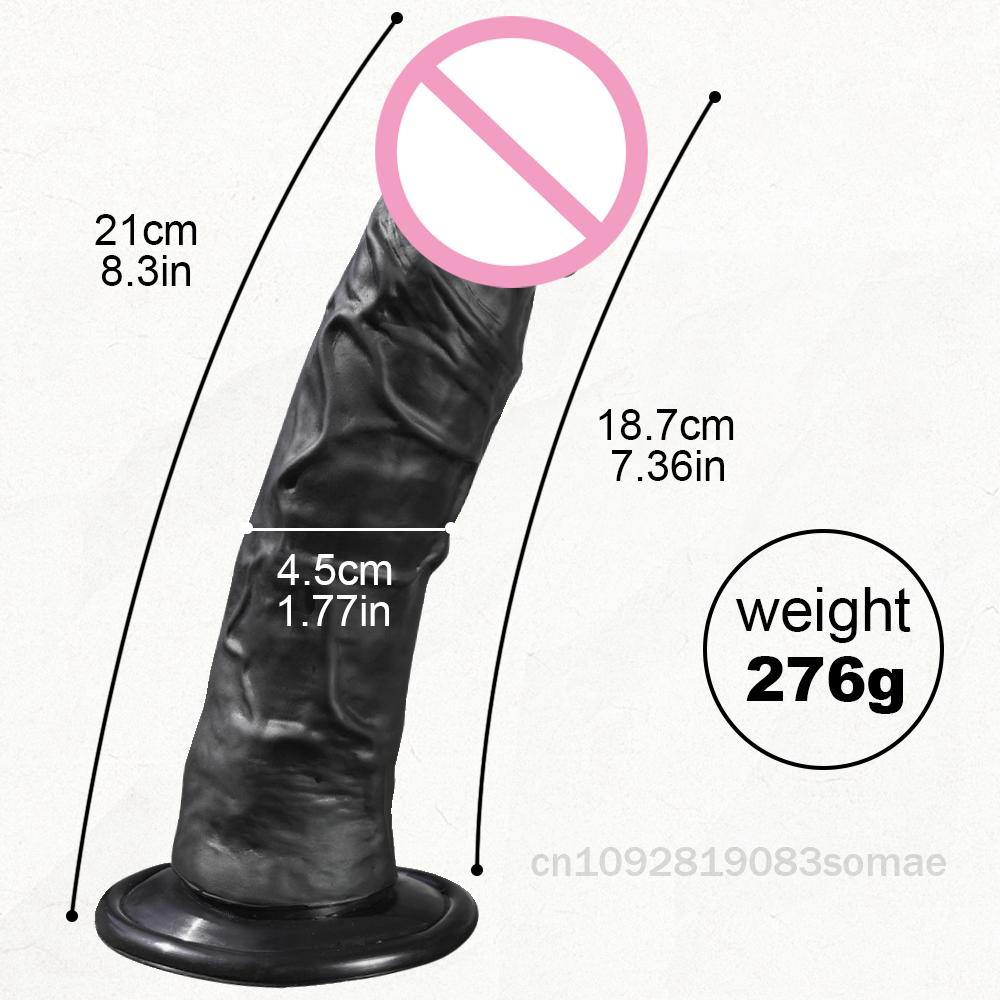Realistic Dildo for Women Silicone Beginner G-spot Anal Stimulation Dildo with Strong Suction Cup for Adult Sex Toy Masturbator