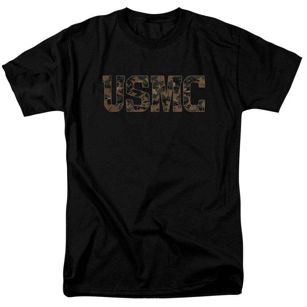 

U.S. Marine Corps USMC Camo Fill Men’s T-Shirt S-5XL Licensed Military Logo Tee L