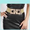 Retro Vintage Elastischer Taillengürtel für Damen für Oberbekleidung mit Legierungsschnalle für modischen Freizeitstil