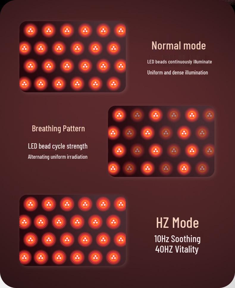 Rechargeable Red LED Hair Growth & Health Cap - 100 LEDs, Three-Speed Adjustment