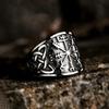 Vintage Nordic Viking Compass Rings Stainless Steel Punk Viking Celtics Knot Ring for Men Biker Amulet Jewelry Gift Dropshipping