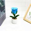 Multi Colored Plush Twisted Rod Rose Potted Desktop Decoration Ornament For Office Decor