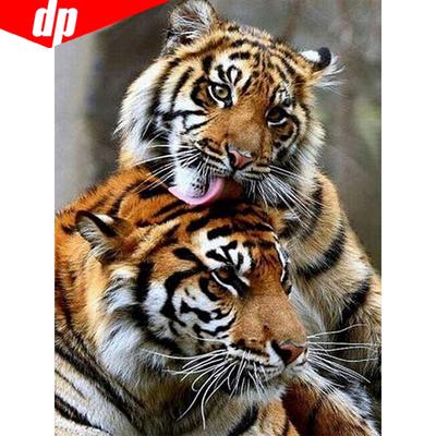 Diamond Painting Two Tiger Rhinestone Mosaic Diamond Embroidery Cross Stitch