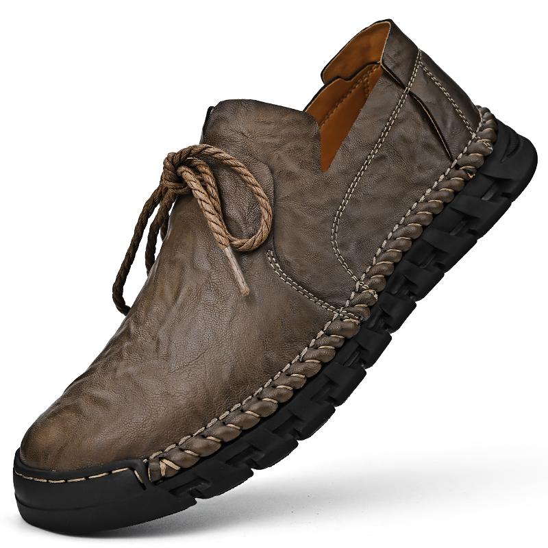 

Модные мужские деловые туфли высокого качества Новые мужские оксфорды на шнуровке Удобная обувь для ходьбы Формальные туфли из натуральной кожи 46 коричневый