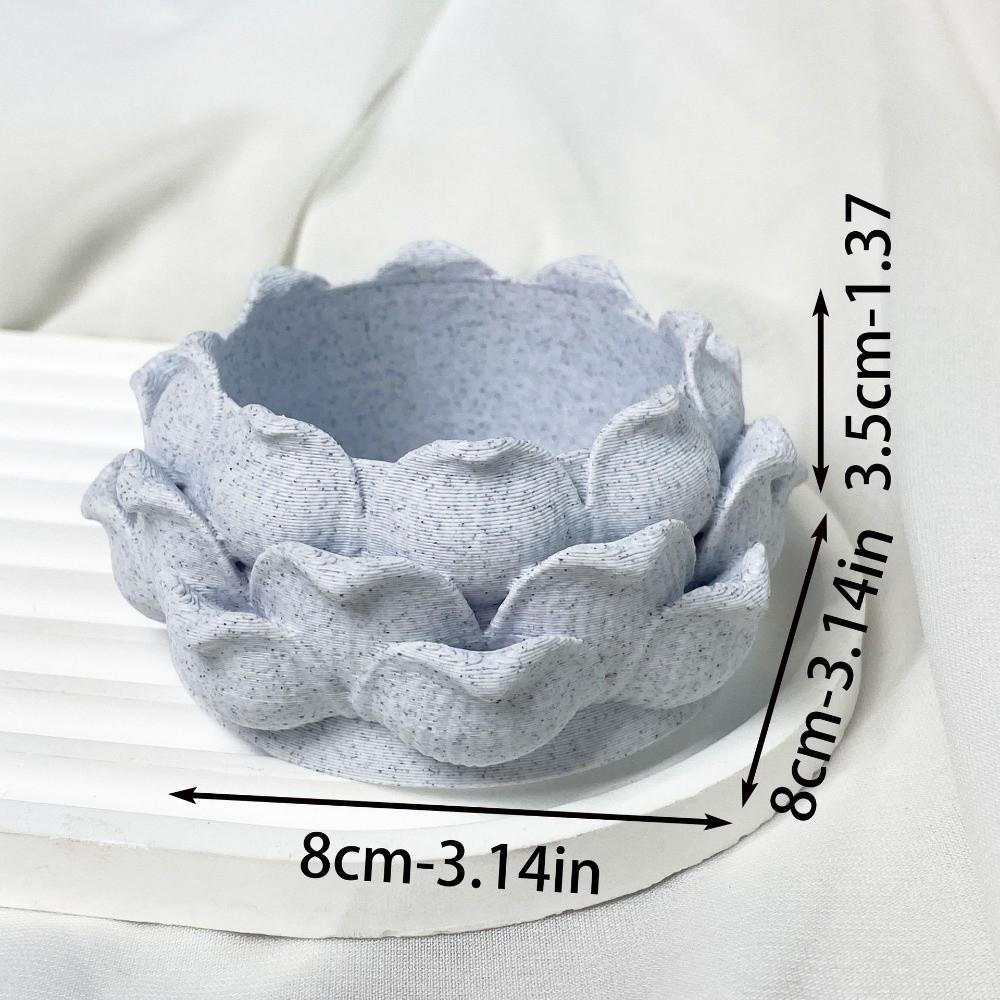 With Drainage Hole Plastic Nursery Pots 3D Printed Jewelry Storage Box Succulent Plant Pot Yard