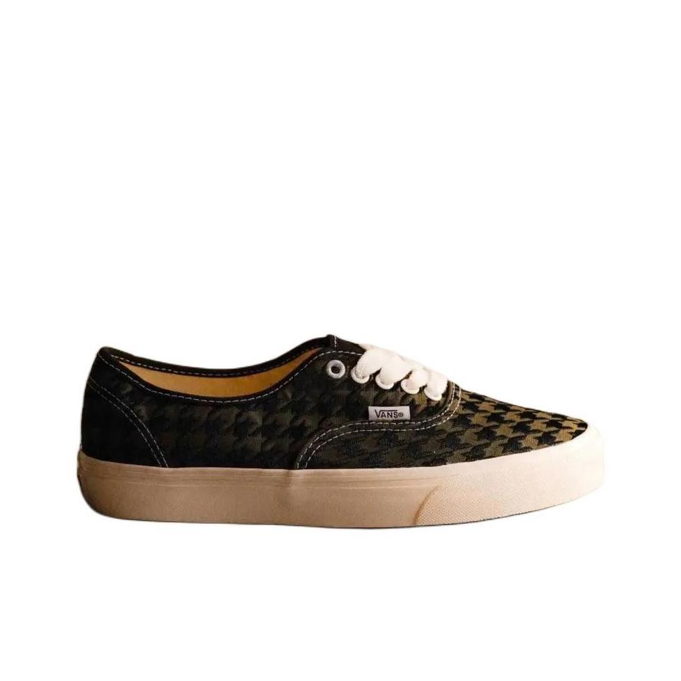 Vans Authentic Houndstooth Comfortable Versatile Low-Top Skate Shoes Unisex Sneaker Green Black VN000BW5DFP