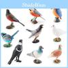 Lebensechte PVC-Vogelstatuen inklusive Taube Elster und Kuckuck für eine schöne Tischdekoration
