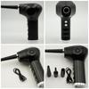 Electric   Duster with Light 60000RPM 2 Gears   Rechargeable Cordless Handheld   Blower with 5 Nozzles for Home PC Keyboard Car Interior 