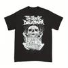 Metal Rock Band Pattern T-Shirt Retro Street Style Skull Crew Neck Short Sleeve Summer New Men's Women's Retro Streetwear