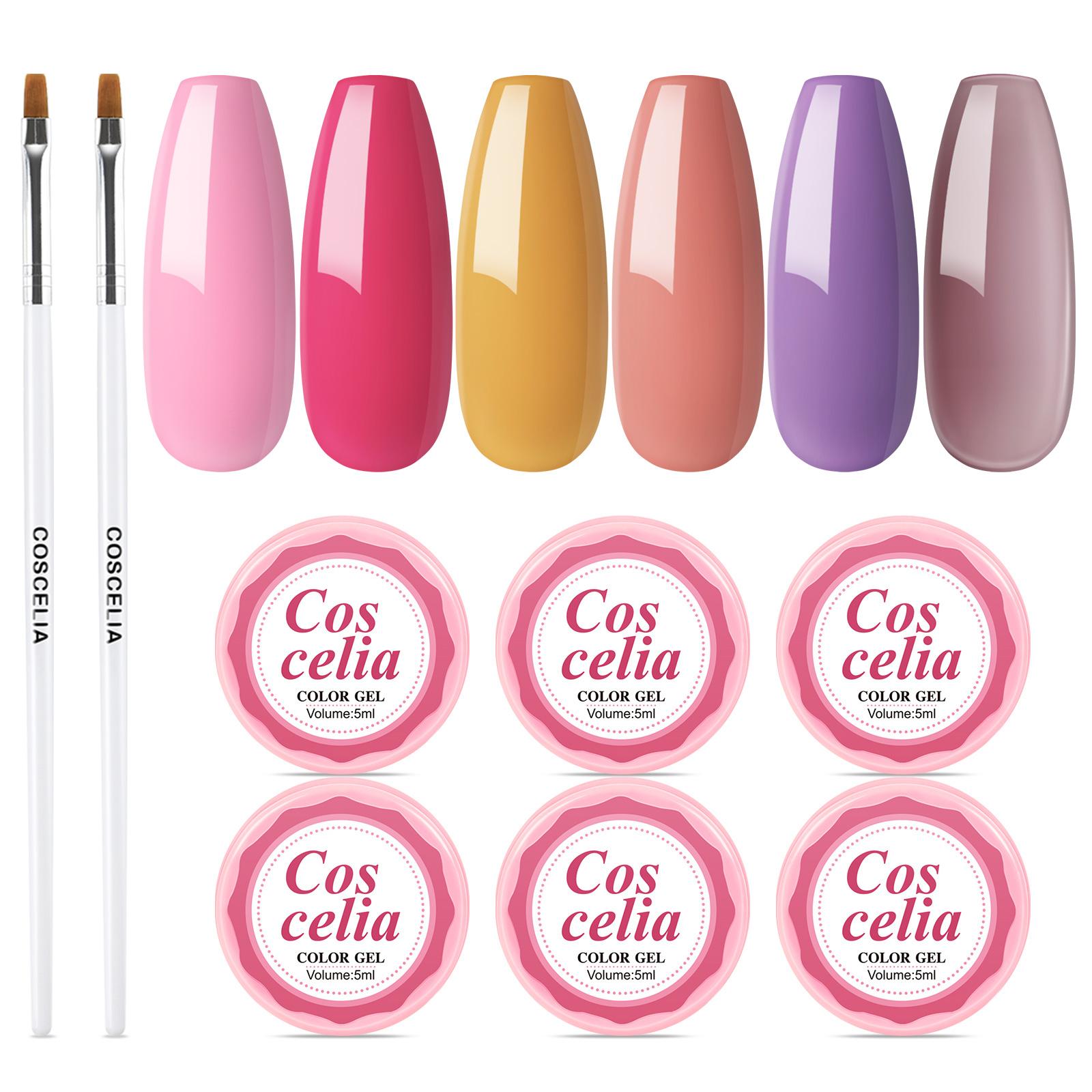 

COSCELIA 5 мл УФ-гель для ногтей Soak Off UV LED Маникюрный гель для дизайна ногтей Лак для дизайна ногтей Лак-гель для рисования ногтей