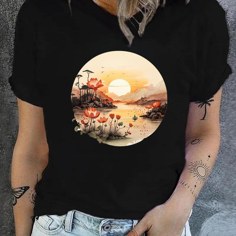 

Skin-Friendly Women s T-Shirt, Anti-Pilling Material, Long-Term Wear XXL чорний