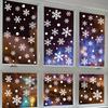 Christmas snowflake glass doors and windows add festive atmosphere to decorate the mall double side