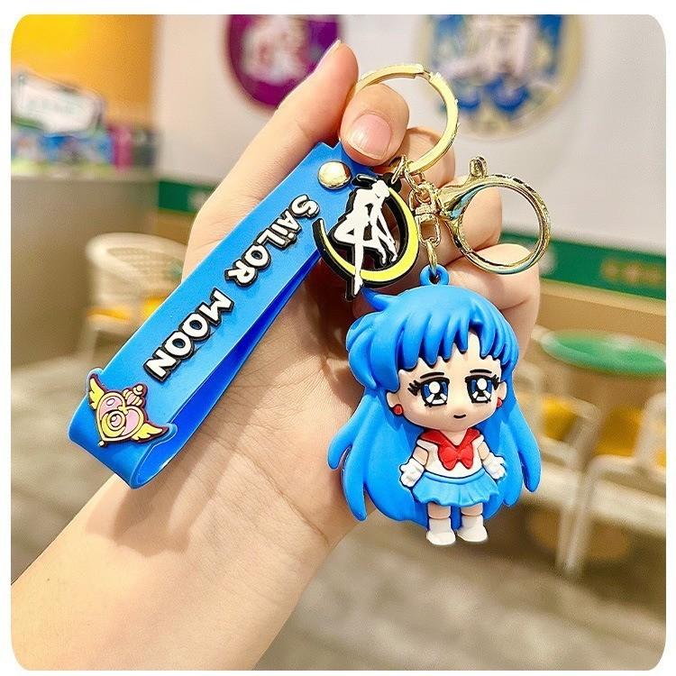 Lovely Ring Key Charming Anime Key Holder Character Silicone