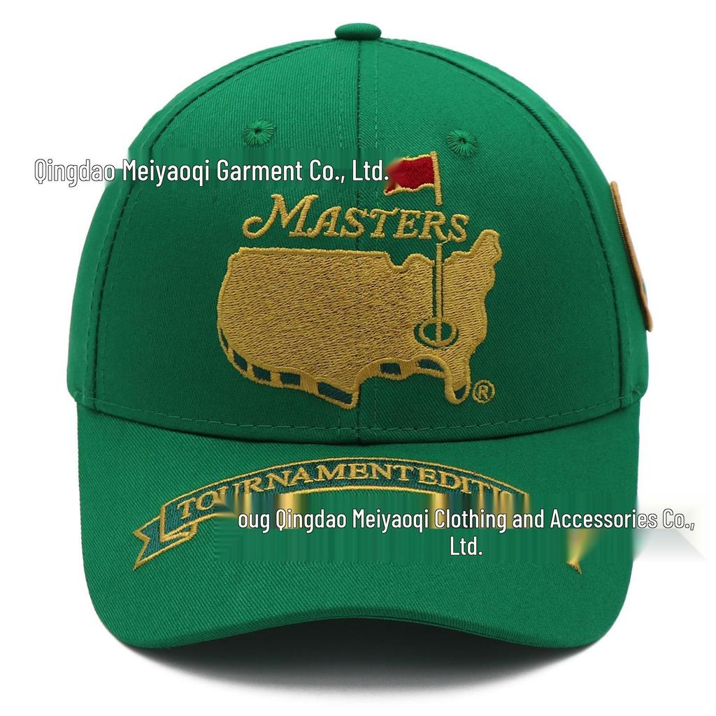 Gorra de Béisbol Bordada Unisex 100% Algodón Masters Golf Sombrero para el Sol