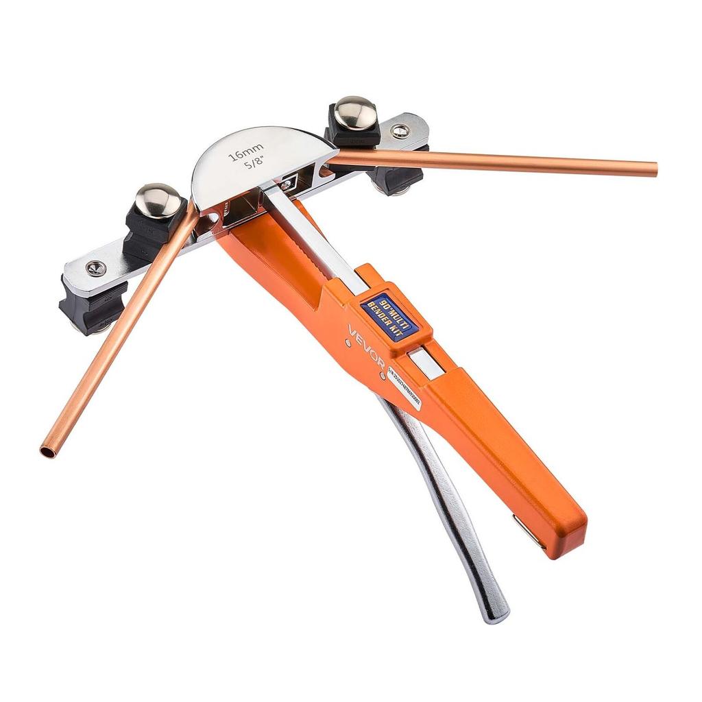 Rohrbieger-Set, 6 mm bis 22 mm, Kompakter Ratschen-Rohrbieger, Vorwärts-/Rückwärts-Handbiegewerkzeug, mit 7 Aluminiumlegierungs-Formen, für Kupfer-HVAC