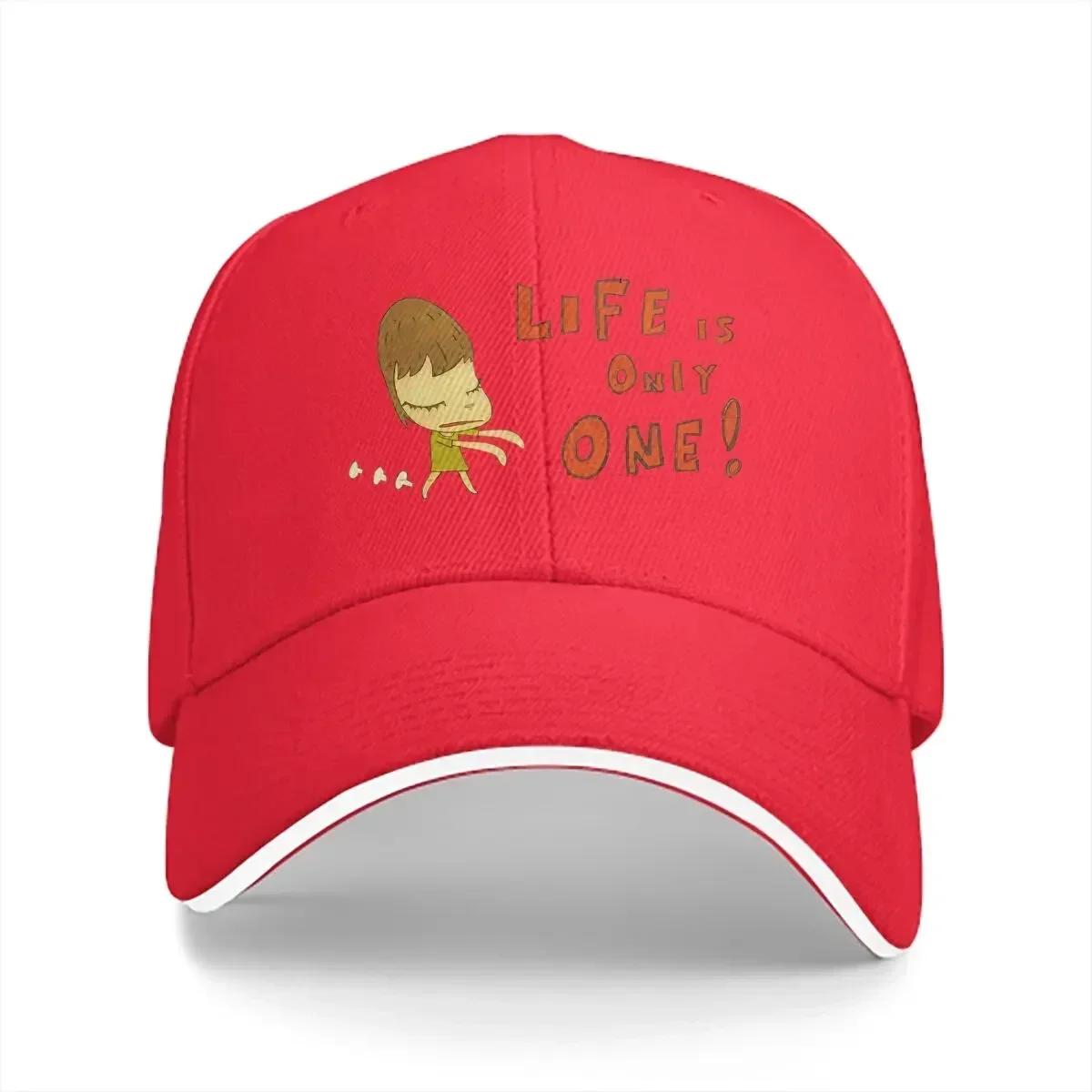 

Summer Cap Sun Visor Life Is Only One Hip Hop Caps Yoshitomo Nara Japanese Artist Peaked Hats 56-58cm