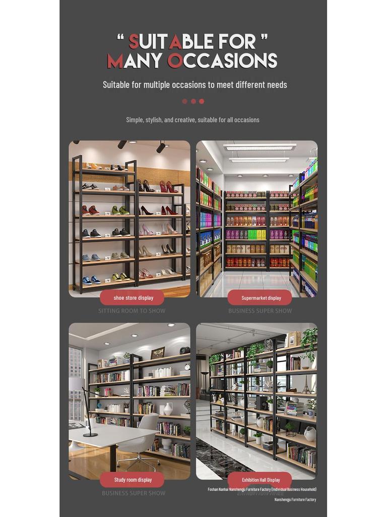 Multi-layer Storage Rack for Supermarkets, Warehouses, and Offices