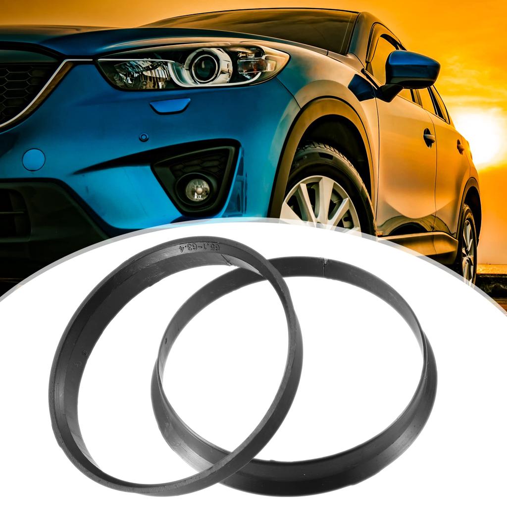 ACROPIX Auto-Nabenring Universal 63,4 mm - 65,1 mm Schwarz 2 Stück