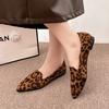 Neuer Stil Modische Damen Slipper Flats Leopard Spitzzehe Lässig Beliebt Damen Schuhe Neu Bequem Gehen Zapatos Mujer