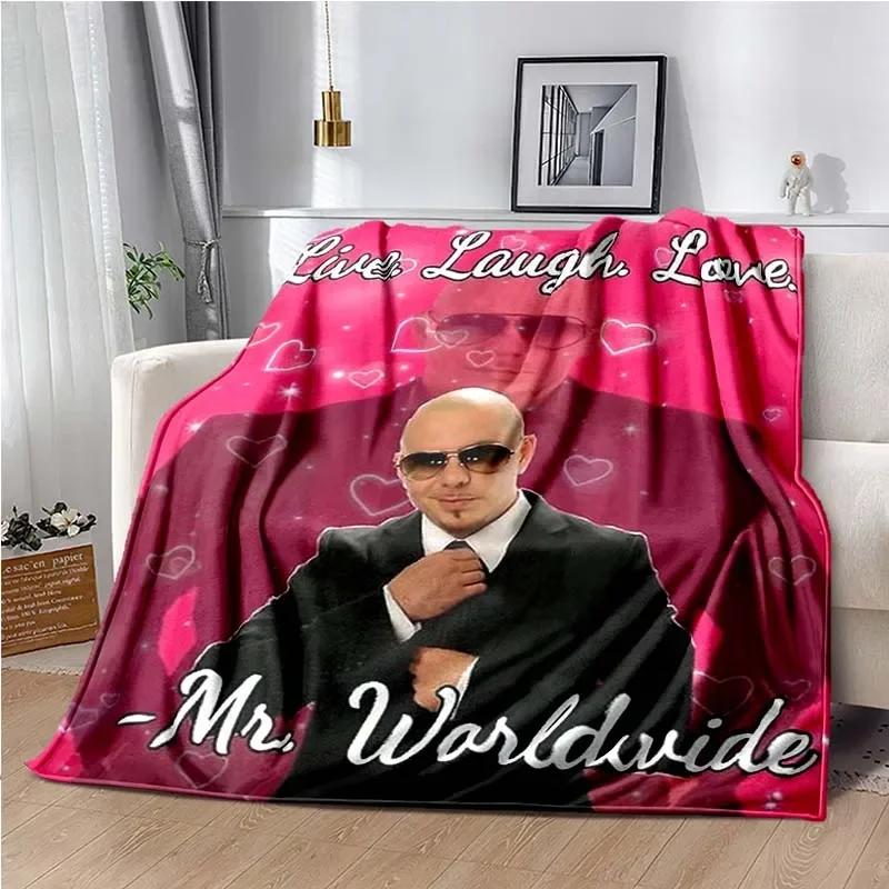 Decke Herr 305 Pitbull MR Worldwide Hippie Poster Gedrucktes Flanellkorn Handtuch Weicher Plüsch Sofa Bett Flauschige Decke