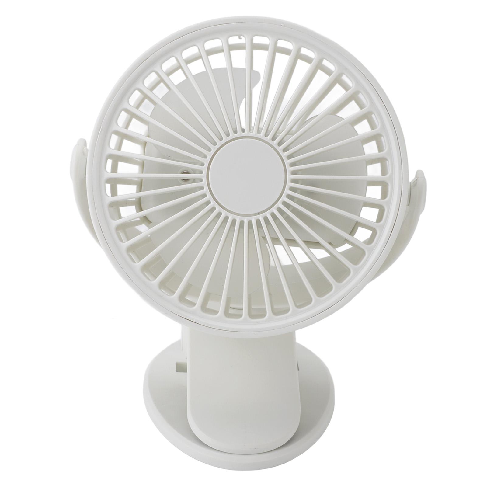 Clip On Fan 360 Degree Rotatable 3   Quiet USB Charging Portable Small Desk Fan for   Camping Stroller Home