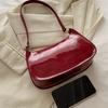 Bolsa de axila simples e elegante, bolsa de ombro minimalista, bolsa de mão estilosa feminina e bolsa com zíper