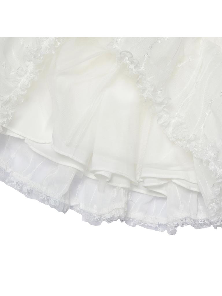Aisseommeoli Petal Fairy Tutu - White