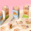36PCS Colorful Capybara Eraser Creative Animal Shape Eraser For Student Children Classroom Reward Stocking Fillers