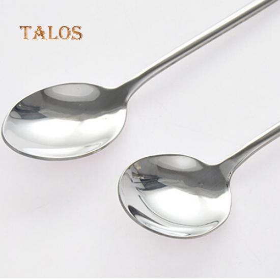 Long Handle Stainless Steel Tea Coffee Spoon Cocktail Ice Cream Soup Spoons Cutlery
