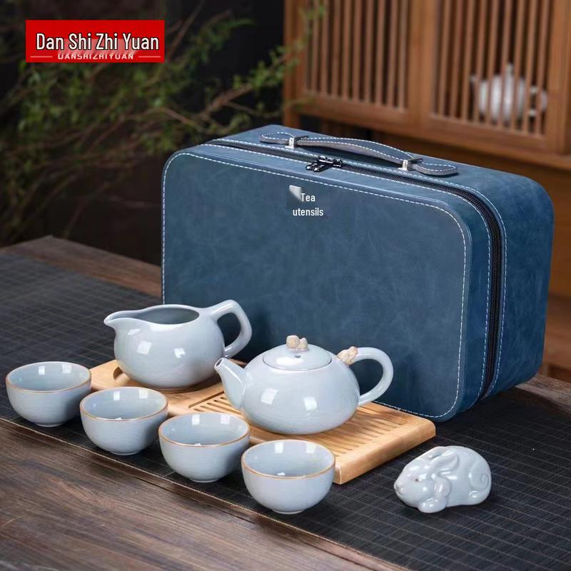 Danshi Zhiyuan Ru Kiln Ceramic Teapot Set