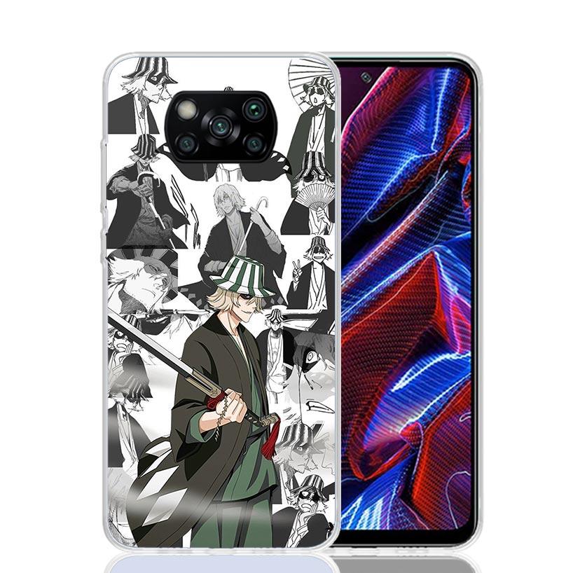 Bleach Kisuke Urahara Phone Case For Xiaomi Poco X7 X6 X5 Pro F7 Ultra Redmi 15C 15 13 13C 12 12C 10 10A 10C 9 9A 9C 9T Cover Po