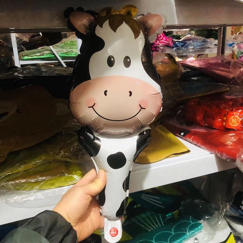 

Шарик из алюминиевой пленки в форме коровы, Шарик мультяшный для вечеринки в фермерском стиле, Детская игрушка, Шарик-корова