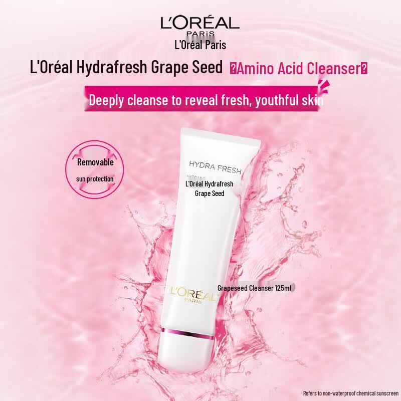 L Oréal Hydrafresh Grape Seed Hydrating Cleansing Milk 125ml