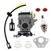 Carburetor For KBL23A Brush Cutter Carburettor Fuel Line Filter Kit Yard Garden Power Equipment String Trimmer Parts