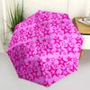 1pc Pink Stars Print Automatic Open/Close Folding Umbrella - Compact 8-Rib Design, Daily Use, Perfect Gift for Friends & Family yy251124196